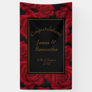 Elegant Red Rose - Wedding Banner