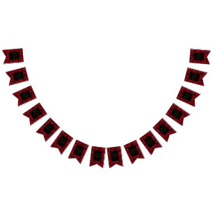 Elegant Red Rose - Wedding Bunting