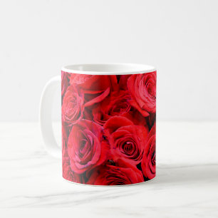 Elegant Red Roses red floral  Coffee Mug