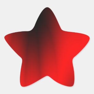 Elegant Red Splash Star Sticker