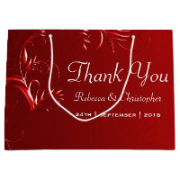 Elegant Red Wedding Thank You