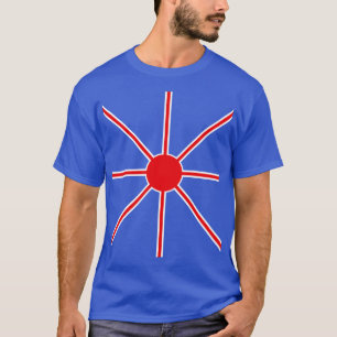 Elegant Red & White Rays T-Shirt