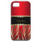 Elegant Red Zebra Black Gold