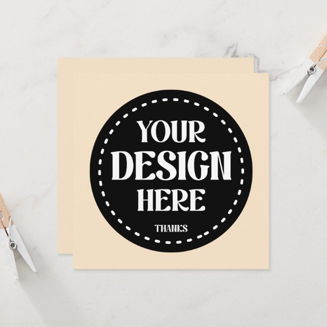 Elegant, refined, sleek & minimalist card (Front/Back In Situ)