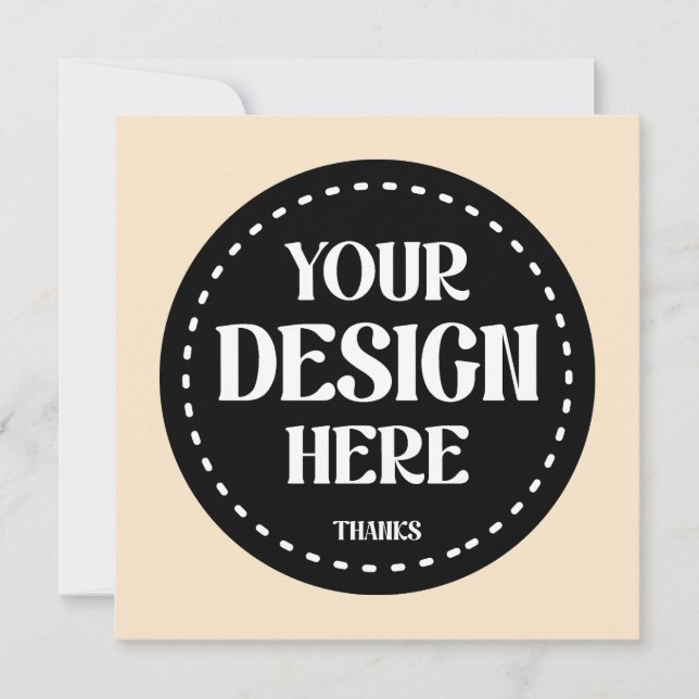 Elegant, refined, sleek & minimalist holiday card (Front)