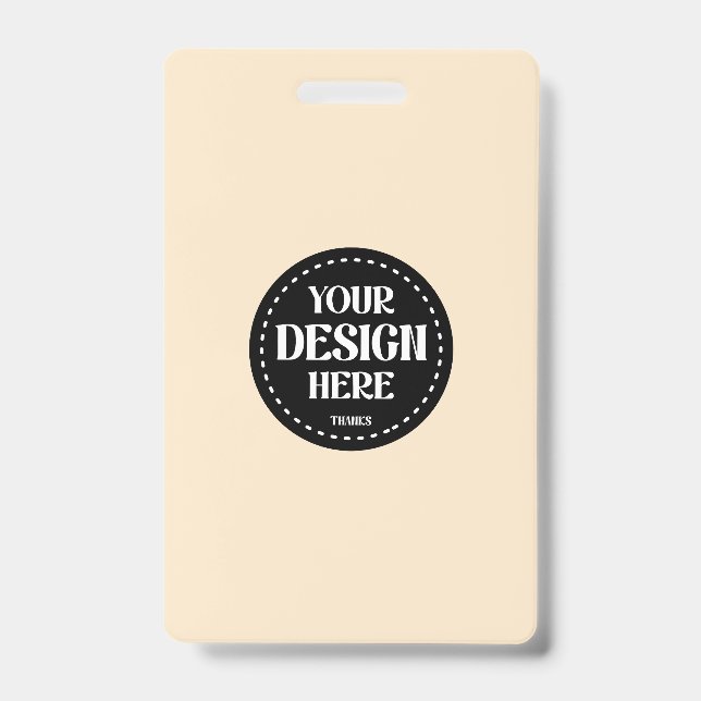 Elegant, refined, sleek & minimalist ID badge (Front)