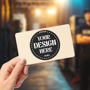 Elegant, refined, sleek & minimalist ID badge