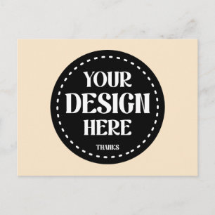 Elegant, refined, sleek & minimalist invitation postcard