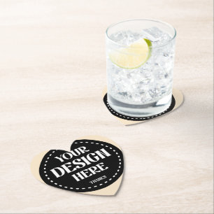 Elegant, refined, sleek & minimalist paper coaster