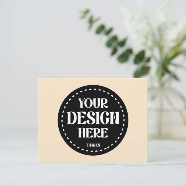 Elegant, refined, sleek & minimalist save the date (Standing Front)