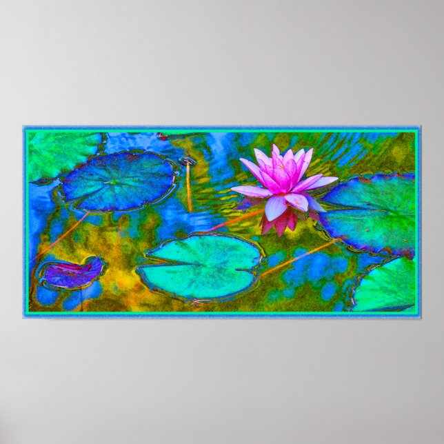 Elegant Reflections Namaste Yoga Lotus Poster (Front)