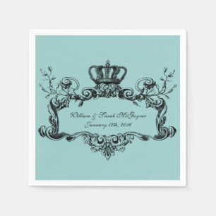 Elegant Regal Wedding Paper  Napkins
