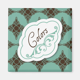 Elegant Regards "Colours" Laundry Label Magnet