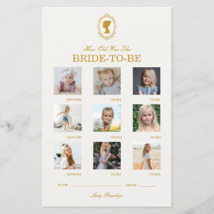 Elegant Regency Era Blue and Gold Bridal Shower