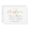 Elegant Rehearsal Dinner, Faux Gold Modern Script