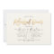 Elegant Rehearsal Dinner, Faux Gold Modern Script