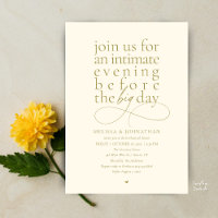 Elegant Rehearsal Dinner Intimate Evening