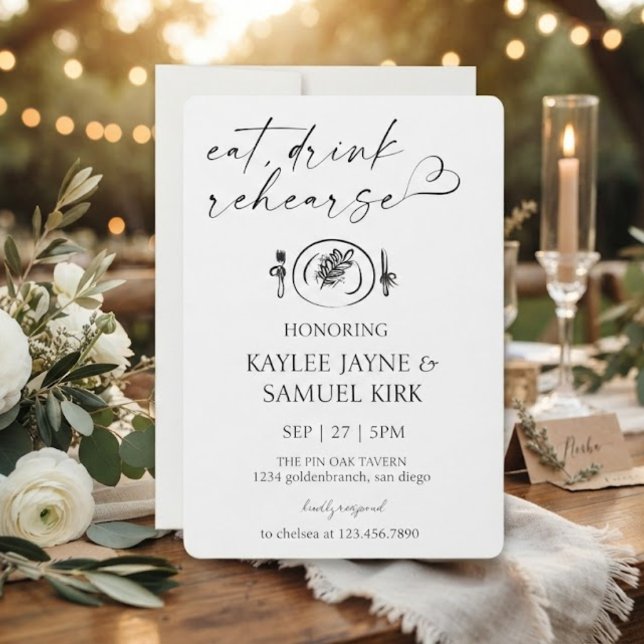 Elegant Rehearsal Dinner Invitation (Creator Uploaded)