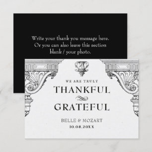 Elegant Renaissance architecture Thank You Card