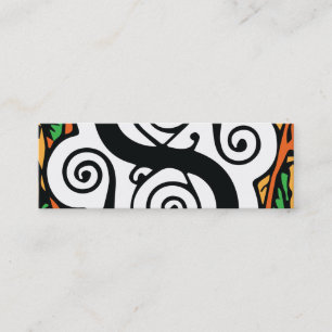 Elegant Renaissance or Mediaeval Monogram Letter S Mini Business Card