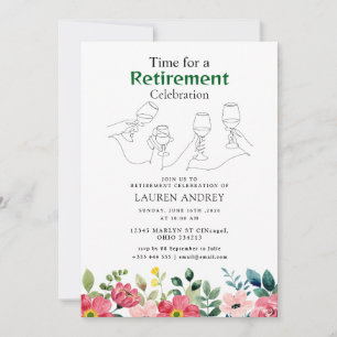 Elegant Retirement Celebration Invitation