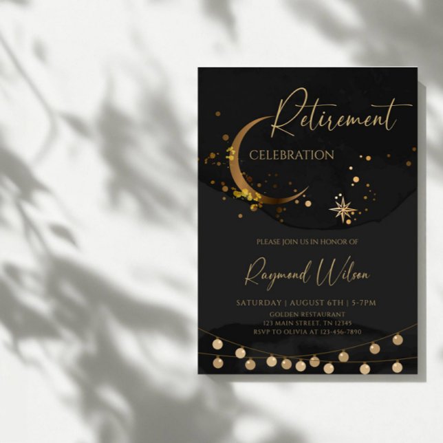 Elegant Retirement Celebration Party Invitation (Creator Uploaded)