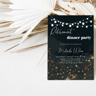 Elegant Retirement Dinner Party  Invitation