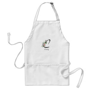 Elegant Retirement Gift Watercolor Flowers Standard Apron