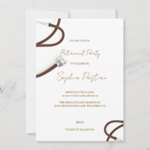 Elegant Retirement Party card Invitation