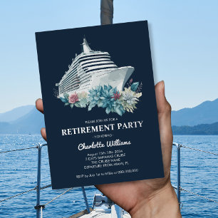 Elegant Retirement Party Cruise Ship Silver