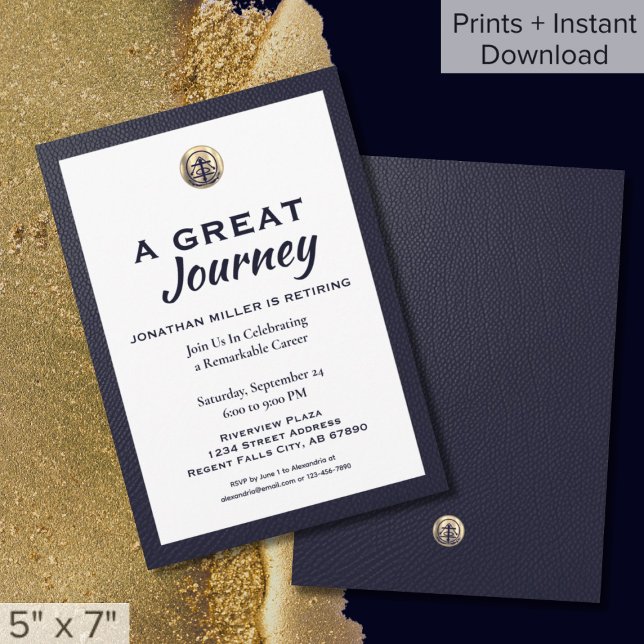 Elegant Retirement Party Invitation (Creator Uploaded)