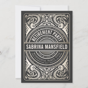 Elegant Retirement Party Invitations BBQ