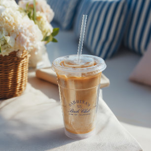 Elegant Retro Bachelorette Bach Club Acrylic Tumbler