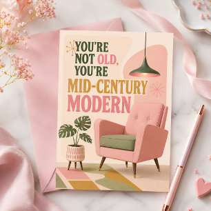 Elegant Retro Birthday Card for Women