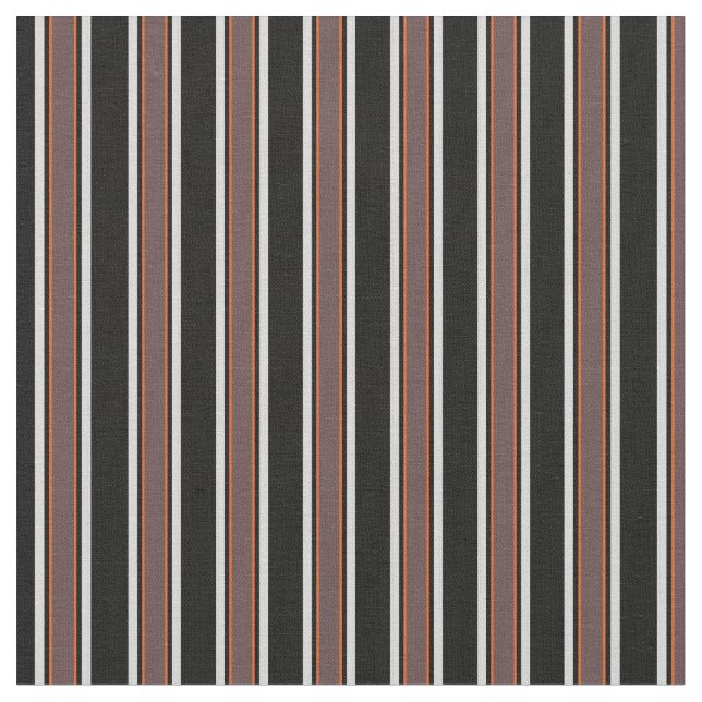 Elegant retro black and burgundy stripped pattern fabric (Close Up)