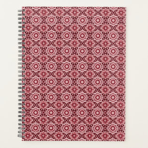Elegant Retro Boho Floral Pattern Planner
