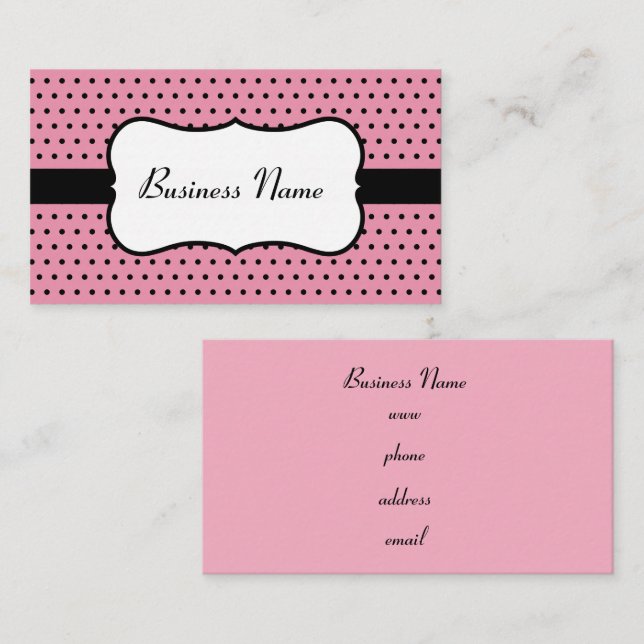 Elegant Retro Business Cards (Front/Back)