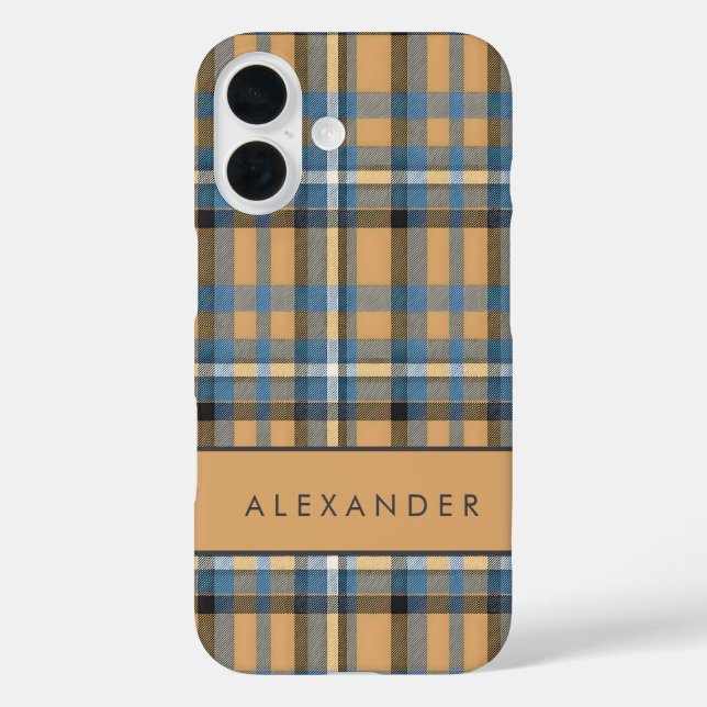 Elegant Retro Chequered Case (Back)