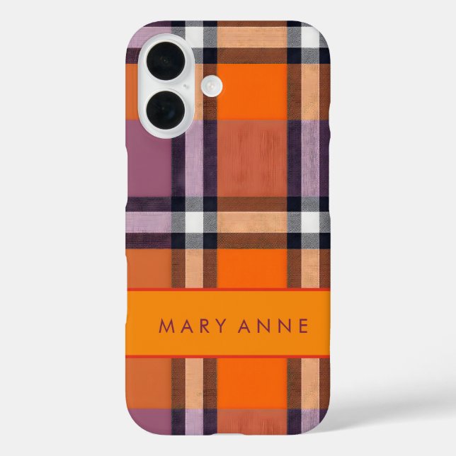 Elegant Retro Chequered Case (Back)