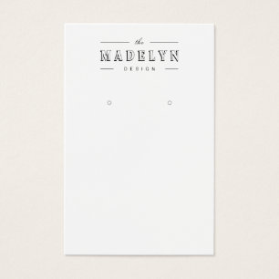 Elegant retro deco custom jewellery earring displa