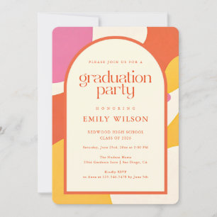 Elegant Retro Grad Graduate Photo Graduation Invitation