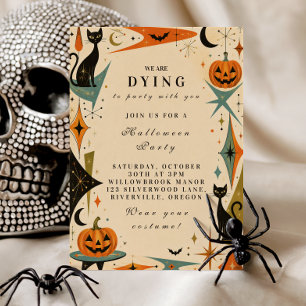 Elegant Retro Halloween Party Invitation