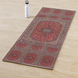 Elegant Retro Modern Vintage Persian Yoga Mat