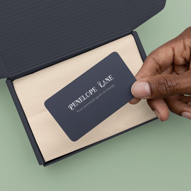 Elegant Retro Motto Minimalist Business Card (Creator Uploaded)