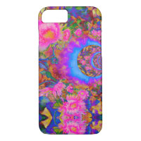 Elegant Retro pink sunflower fields forever