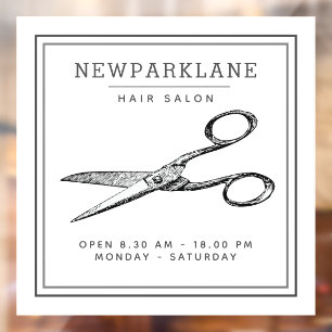 Elegant Retro Scissors  - Minimal Hairsalon