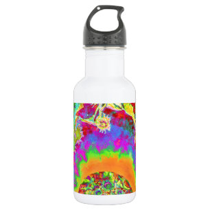 Elegant retro watercolor sunflower fields 532 ml water bottle