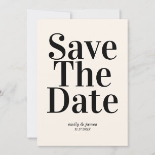 Elegant Retro Wedding Save the Date