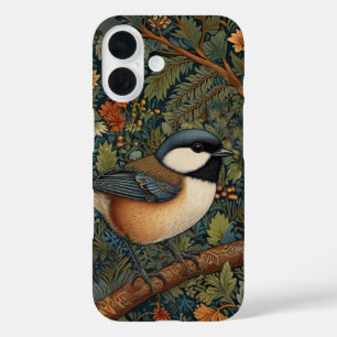Elegant retro woodland bird  iPhone 16 case
