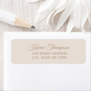 Elegant Return Address Label